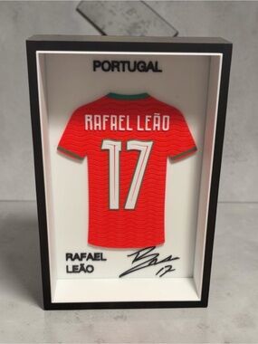 Portugal Rafael Leão 3d printed Jersey display box  / fifa World Cup/